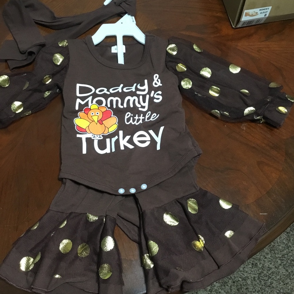 Mommy and Daddy’s Little Turkey 3 piece set
